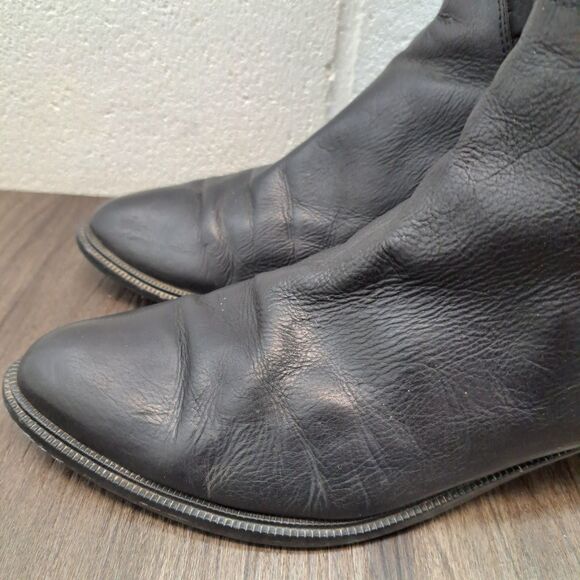 Bandolino Cowboy Boots Women's Black Leather Western Boots Size 8.5 - Picture 7 of 11